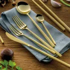 24 sztućce z polerowanej kutej stali o różnych wykończeniach Made in Italy - Osaka Viadurini