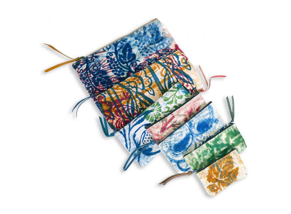 3 ręcznie robione kopertówki z wysokiej jakości bawełny - Viadurini by Marchi Viadurini