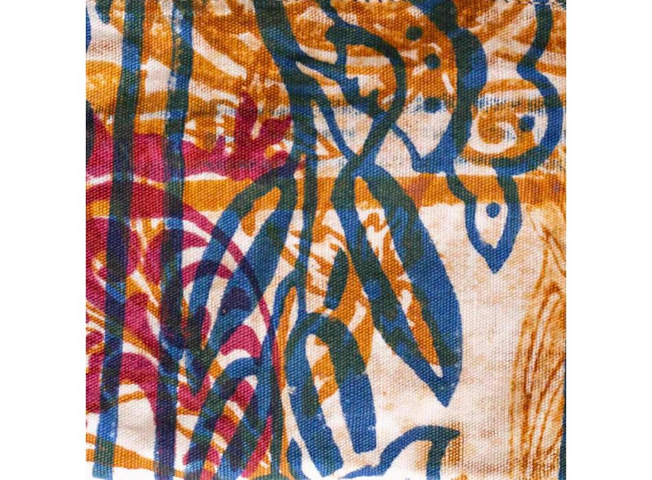 3 ręcznie drukowane bawełniane kopertówki w unikalnych kawałkach - Viadurini by Marchi