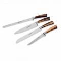 4 noże kuchenne z pełną rękojeścią, Berti Exclusive for Viadurini - Caravaggio