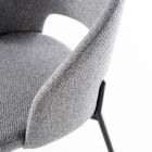 4 krzesła z siedziskami z tkaniny o różnych wykończeniach i metalu - Prowansja Viadurini