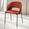 4 krzesła z siedziskami z tkaniny o różnych wykończeniach i metalu - Prowansja