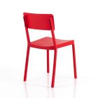4 krzesła ogrodowe i wewnętrzne z możliwością sztaplowania, z polipropylenu - Cervina Viadurini