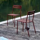 4 zewnętrzne metalowe krzesła z możliwością sztaplowania Made in Italy - Yolonda Viadurini