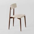 4 krzesła do jadalni z litego drewna jesionowego i tkaniny Made in Italy - Sulu