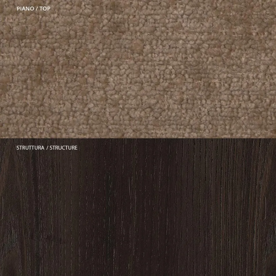 4 krzesła do jadalni z litego drewna jesionowego i tkaniny Made in Italy - Sulu Viadurini