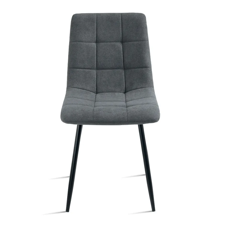 4 krzesła do salonu z siedziskami z tkaniny w różnych kolorach - Aktualne Viadurini