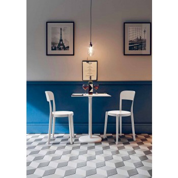 4 krzesła z polipropylenu do ustawiania w stosy Made in Italy Design - Alexus