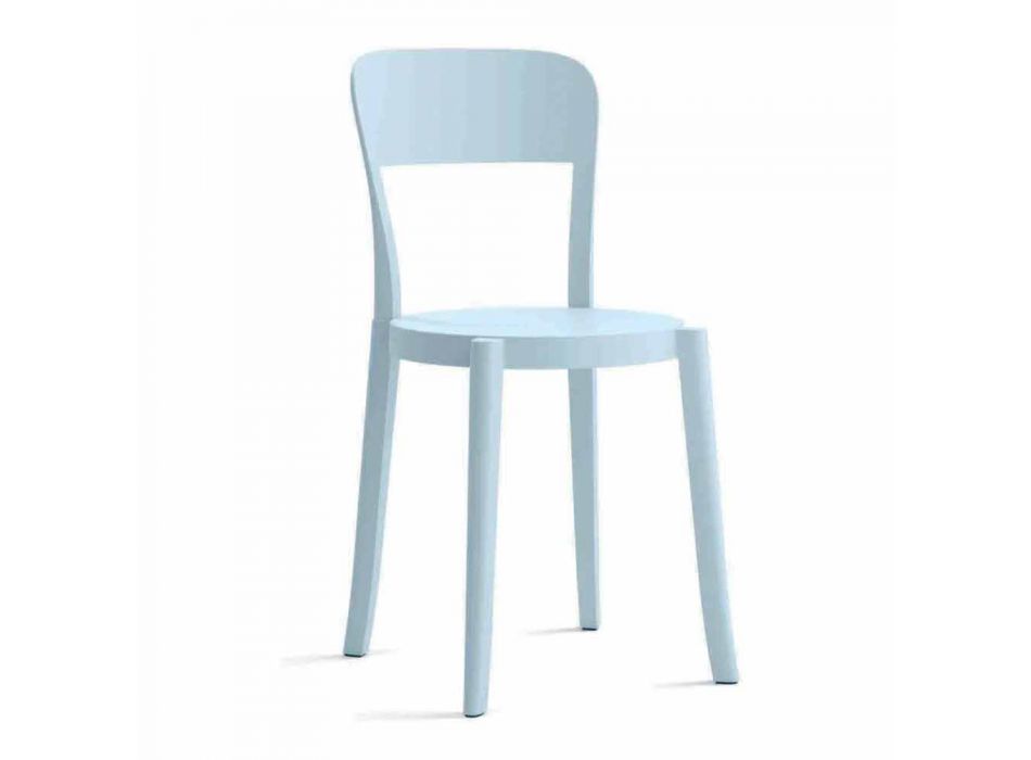 4 krzesła z polipropylenu do ustawiania w stosy Made in Italy Design - Alexus