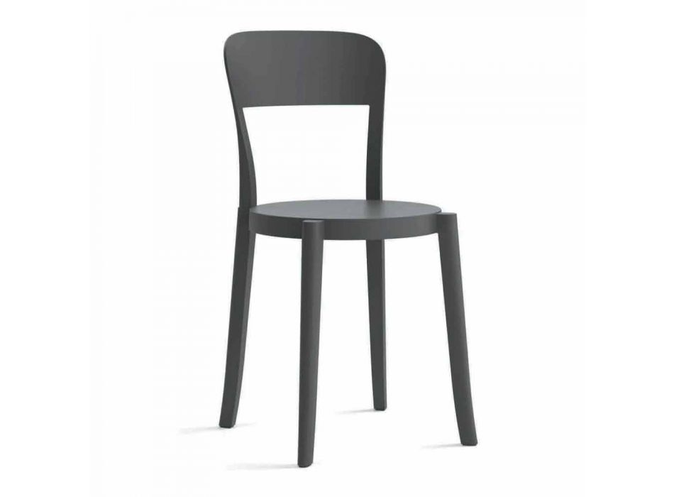 4 krzesła z polipropylenu do ustawiania w stosy Made in Italy Design - Alexus Viadurini