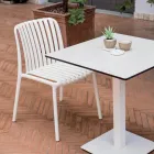 4 składane krzesła ogrodowe z polipropylenu i włókna szklanego - Orelia Viadurini