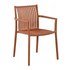 4 składane krzesła ogrodowe z polipropylenu odpornego na promieniowanie UV - Ondara Viadurini