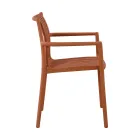 4 składane krzesła ogrodowe z polipropylenu odpornego na promieniowanie UV - Ondara Viadurini