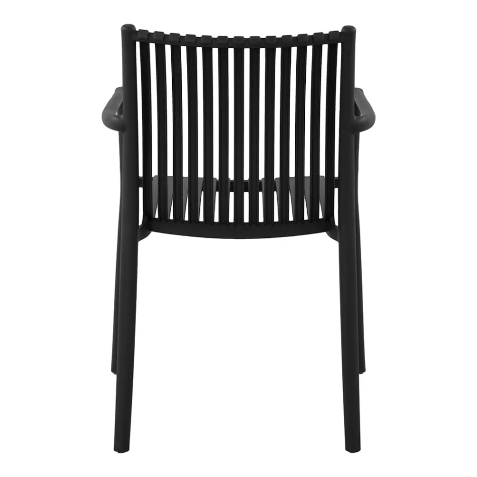 4 składane krzesła ogrodowe z polipropylenu odpornego na promieniowanie UV - Ondara Viadurini