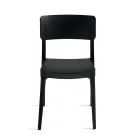 4 składane krzesła do salonu z polipropylenu w różnych kolorach - Slancio Viadurini