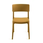 4 składane krzesła do salonu z polipropylenu w różnych kolorach - Slancio Viadurini