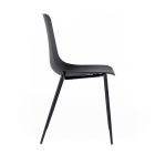 4 krzesła wykonane z polipropylenowego siedziska i metalowych nóg - Mary Viadurini