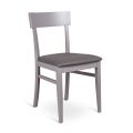 4 krzesła wykonane z siedziska, konstrukcji i nóg ze sztucznej skóry z lakierowanego drewna - Taikiri