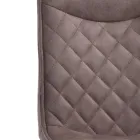 4 krzesła tapicerowane skórą syntetyczną z efektem postarzenia - wodorową Viadurini