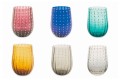 12 kolorowych i nowoczesnych szklanych szklanek do wody Elegancka usługa - Persja