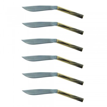 6 ergonomicznych noży do steków ze stalowym ostrzem Made in Italy - Shark