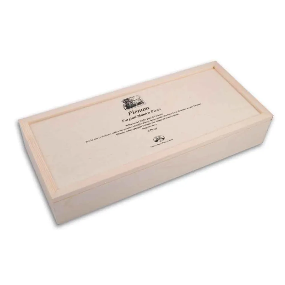 6 noży z gładkim ostrzem Berti Plenum, dostępne wyłącznie w Viadurini - Andalo Viadurini