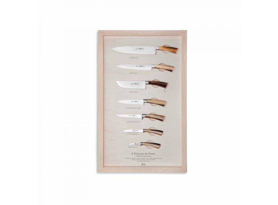 7 noży ściennych ze stali nierdzewnej Berti Exclusive for Viadurini - Modigliani Viadurini