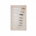 7 noży ściennych ze stali nierdzewnej, Berti Exclusive for Viadurini - Modigliani