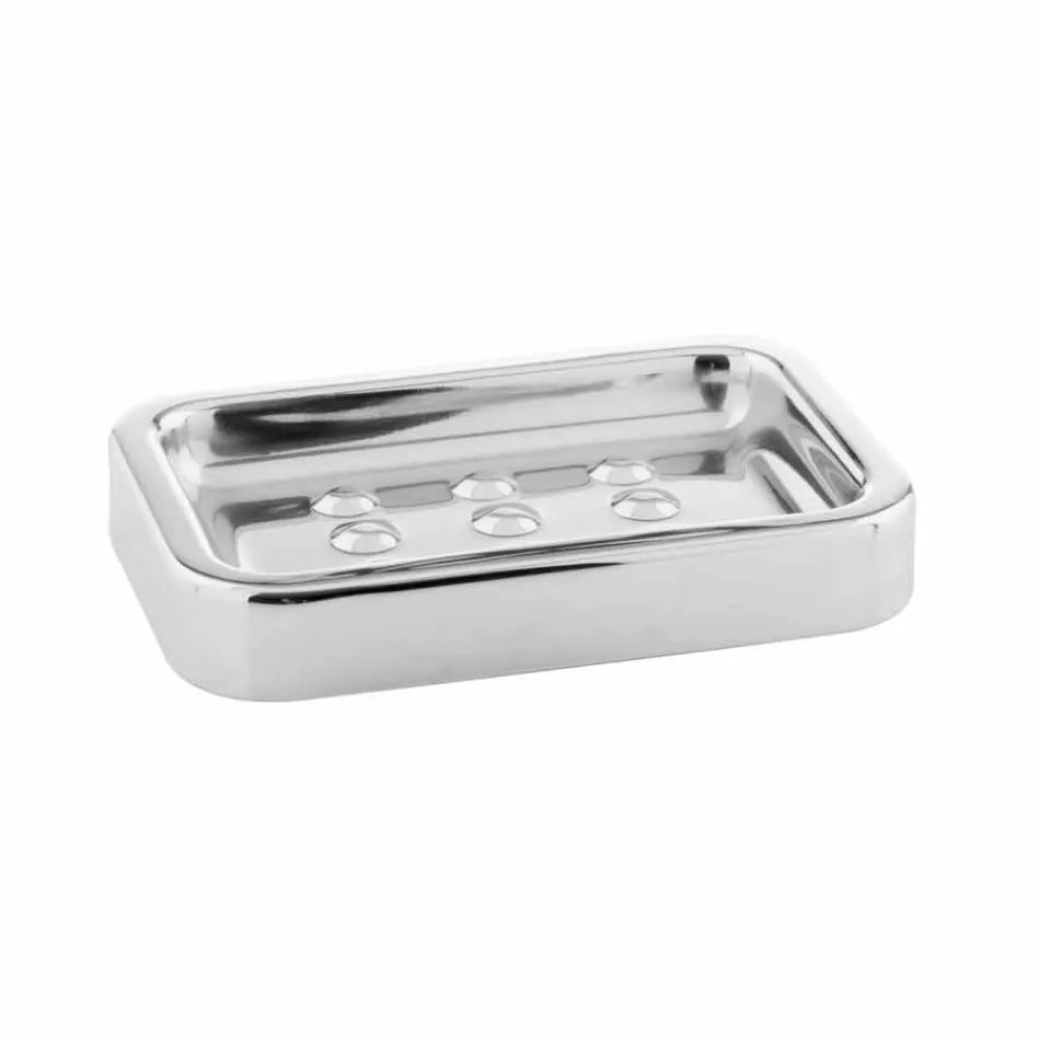 Wolnostojące akcesoria łazienkowe w chromowanym wykończeniu ze stali nierdzewnej — błyszczący Viadurini