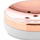 Wolnostojące akcesoria łazienkowe z białej porcelany z miedzianymi detalami - Scampia Viadurini