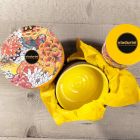 Akcesoria łazienkowe z żółtej gliny ogniotrwałej Made in Italy - Antonella Viadurini