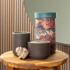 Zielone akcesoria łazienkowe z gliny ogniotrwałej Made in Italy - Antonella Viadurini