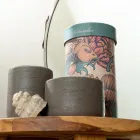 Zielone akcesoria łazienkowe z gliny ogniotrwałej Made in Italy - Antonella Viadurini