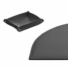 Akcesoria na biurko ze skóry regenerowanej 5 sztuk Made in Italy - Medea Viadurini