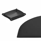 Akcesoria na biurko ze skóry regenerowanej 5 sztuk Made in Italy - Medea Viadurini