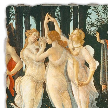 duży fresk Botticelli &quot;Alegoria wiosny&quot; części.