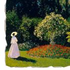 duży fresk Monet &quot;Lady w ogrodzie w Sainte-Adresse&quot; Viadurini