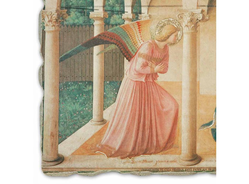 Beato Angelico reprodukcją fresku &quot;Zwiastowanie&quot; handmade Viadurini