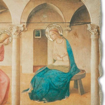 Beato Angelico reprodukcją fresku &quot;Zwiastowanie&quot; handmade