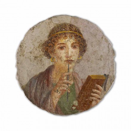 Fresco reprodukcji made in Italy Roman Art &quot;Poeta&quot; Viadurini