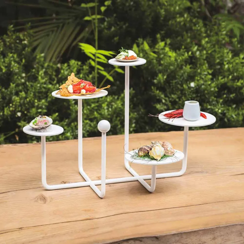 Zaprojektuj stojak na słodycze z malowanej stali Made in Italy - Pennellope Viadurini