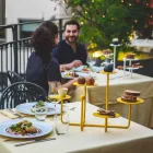 Zaprojektuj stojak na słodycze z malowanej stali Made in Italy - Pennellope Viadurini