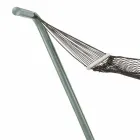 Hamak ze stali i czarnego wzoru ogrodowego Made in Italy - Cumberland Viadurini