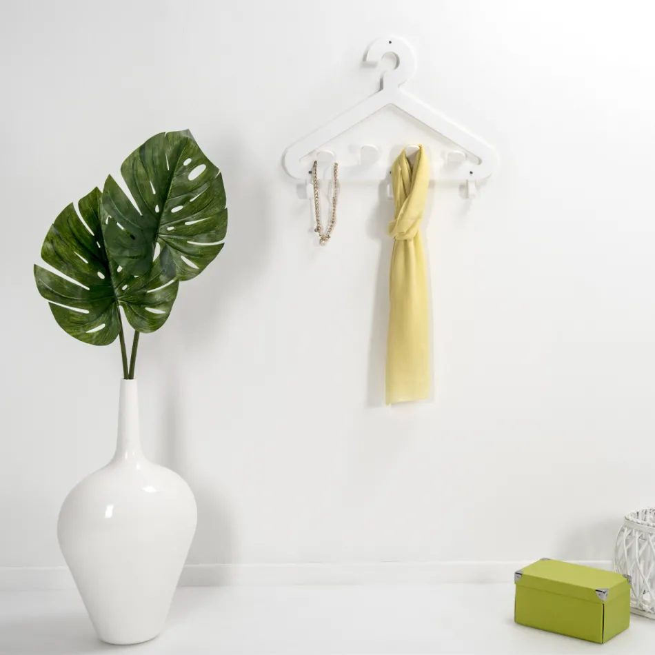 Wieszak ścienny z pleksi, nadający się do recyklingu, 2 sztuki - Tirreno Viadurini