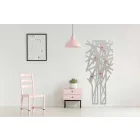 Wieszak ścienny z kolorowego drewna o nowoczesnym designie - Alberuccell Viadurini