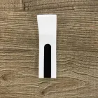 Wieszak ścienny z Corianu z białą lub czarną wkładką, 3 sztuki - Appiccio Viadurini