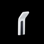 Wieszak ścienny z Corianu z białą lub czarną wkładką, 3 sztuki - Appiccio Viadurini