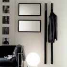 Wieszak ścienny z lakierowanego MDF z podwójnym haczykiem Made in Italy - Mercury Viadurini