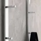 Wieszak ścienny metalowy z 2 haczykami i lampką LED Made in Italy - Osmio Viadurini