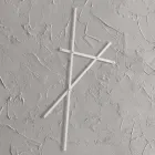 Wieszak ścienny z malowanego metalu z 5 kołkami Made in Italy - Olmium Viadurini